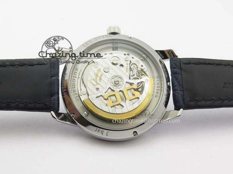 Senator Sixties SS Blue Dial On Black Leather Strap A3959
