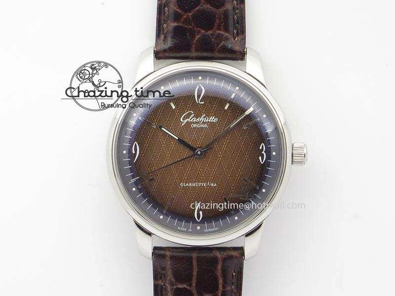 Senator Sixties SS Brown Dial On Brown Leather Strap A3959