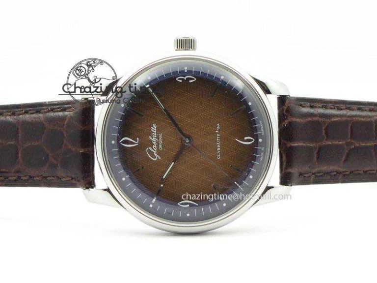 Senator Sixties SS Brown Dial On Brown Leather Strap A3959
