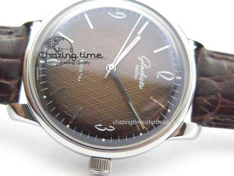 Senator Sixties SS Brown Dial On Brown Leather Strap A3959