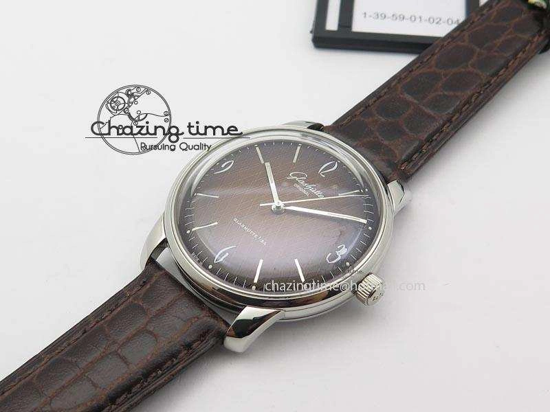 Senator Sixties SS Brown Dial On Brown Leather Strap A3959