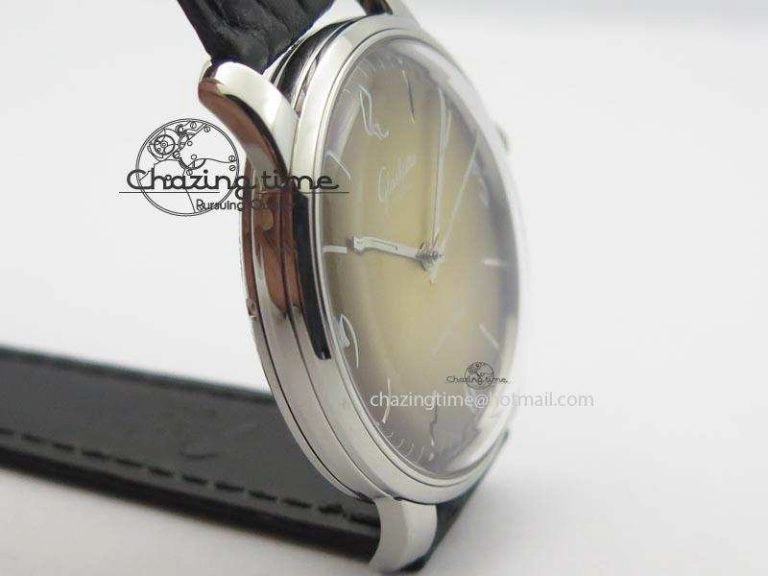 Senator Sixties SS Gold Dial On Black Leather Strap A3959