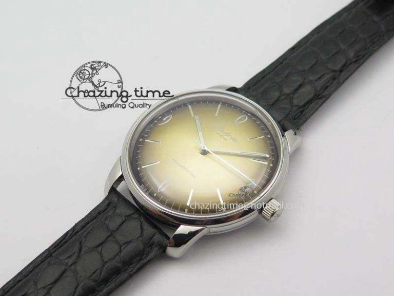 Senator Sixties SS Gold Dial On Black Leather Strap A3959