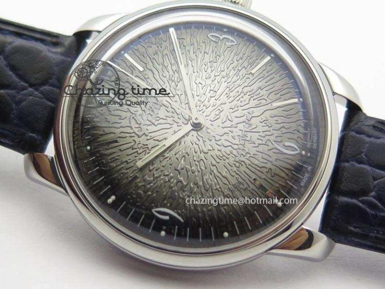 Senator Sixties SS Gray Dial On Blue Leather Strap A3959