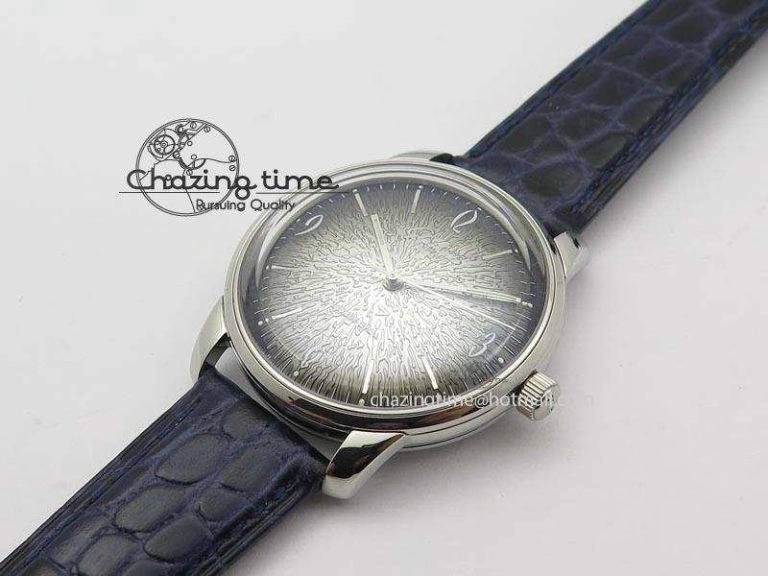 Senator Sixties SS Gray Dial On Blue Leather Strap A3959