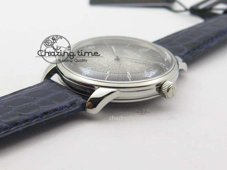 Senator Sixties SS Gray Dial On Blue Leather Strap A3959