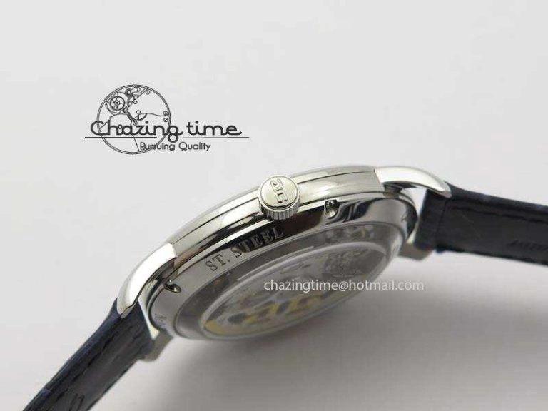 Senator Sixties SS Gray Dial On Blue Leather Strap A3959