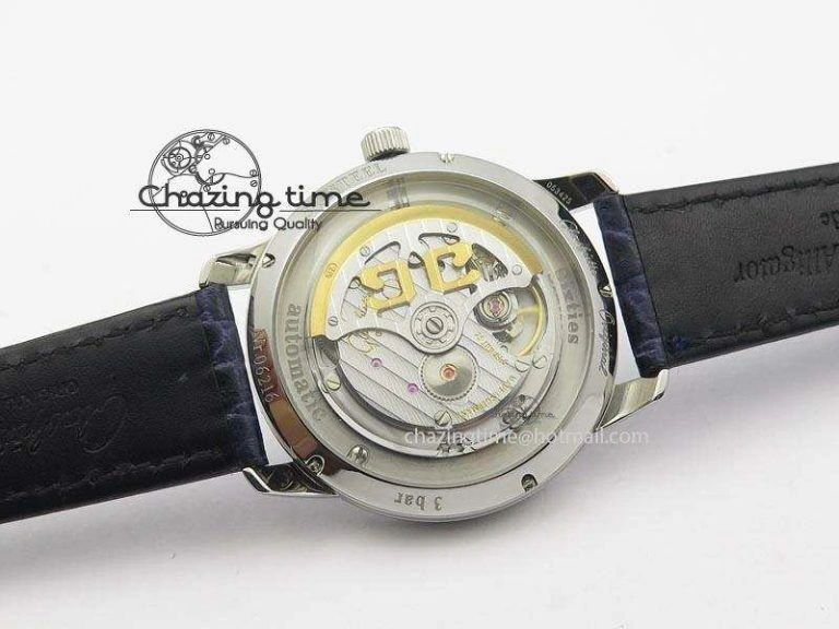 Senator Sixties SS Gray Dial On Blue Leather Strap A3959