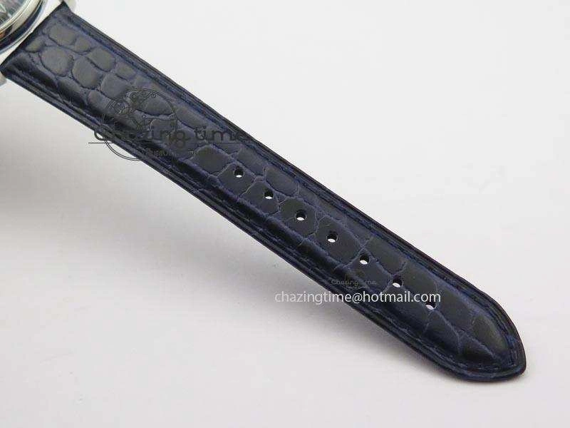 Senator Sixties SS Gray Dial On Blue Leather Strap A3959