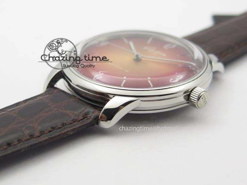 Senator Sixties SS Red Dial On Brown Leather Strap A3959