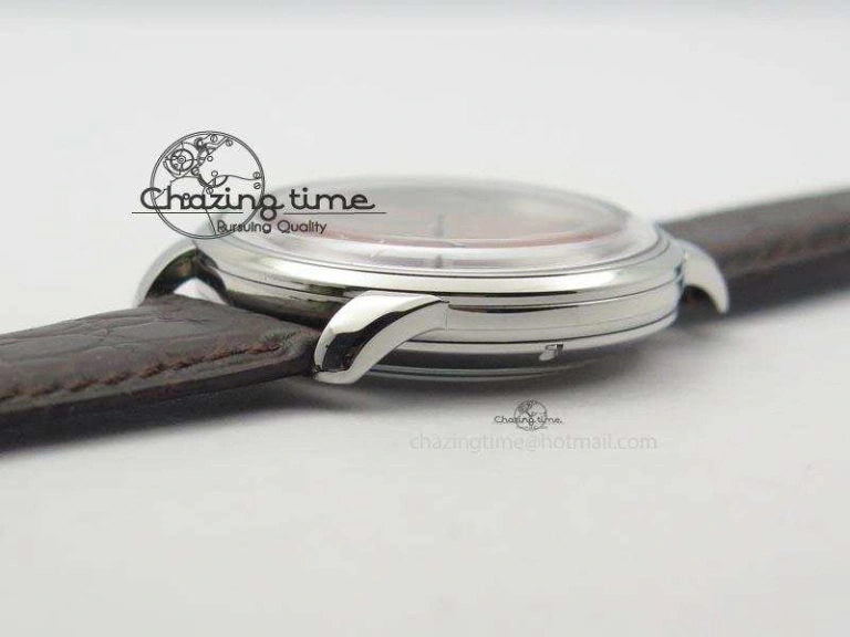 Senator Sixties SS Red Dial On Brown Leather Strap A3959