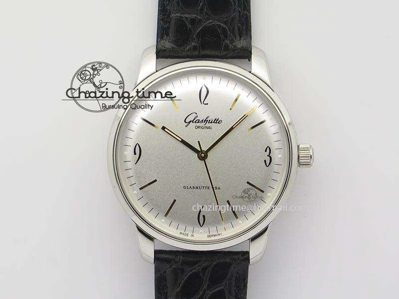 Senator Sixties SS White Dial On Black Leather Strap A3959