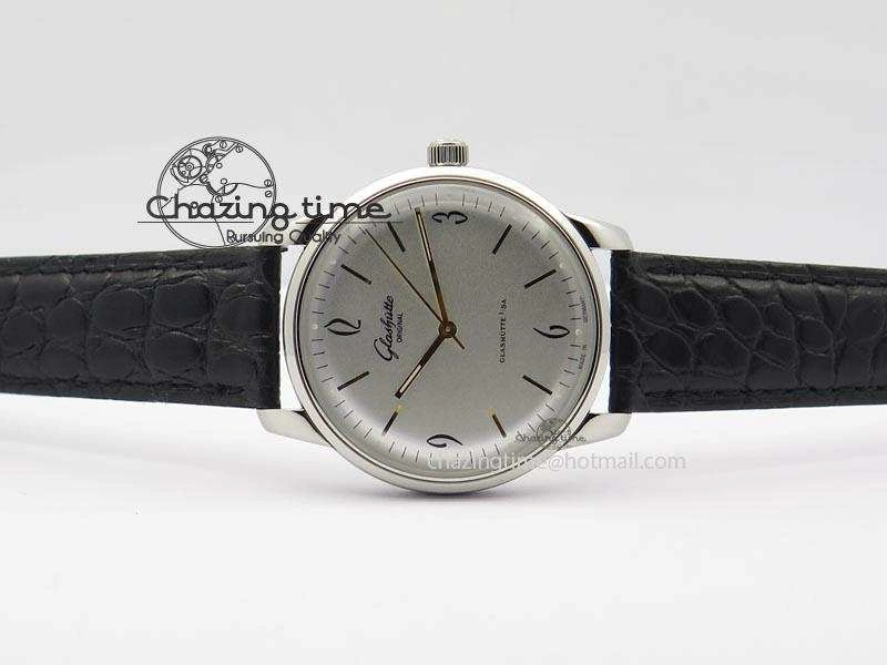 Senator Sixties SS White Dial On Black Leather Strap A3959