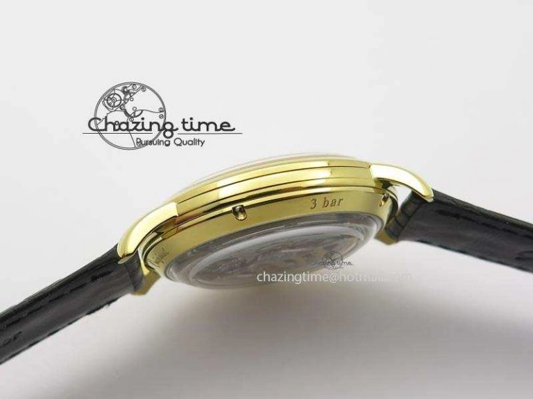 Senator Sixties YG Black Dial On Black Leather Strap A3959