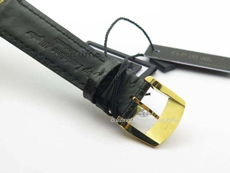 Senator Sixties YG Black Dial On Black Leather Strap A3959