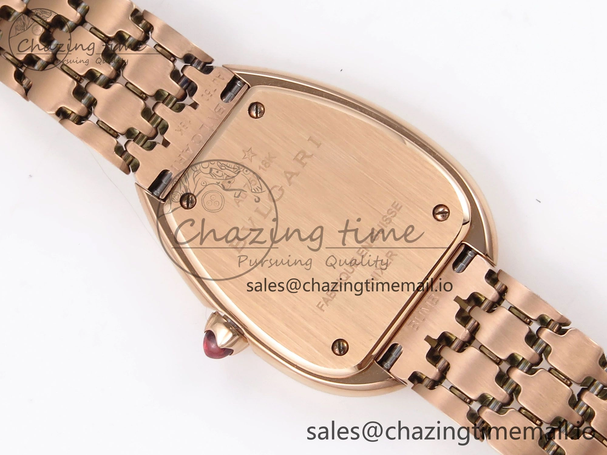 Serpenti Seduttori Watch RG BVF 1:1 Best Edition Black Dial on RG Bracelet Swiss Quartz