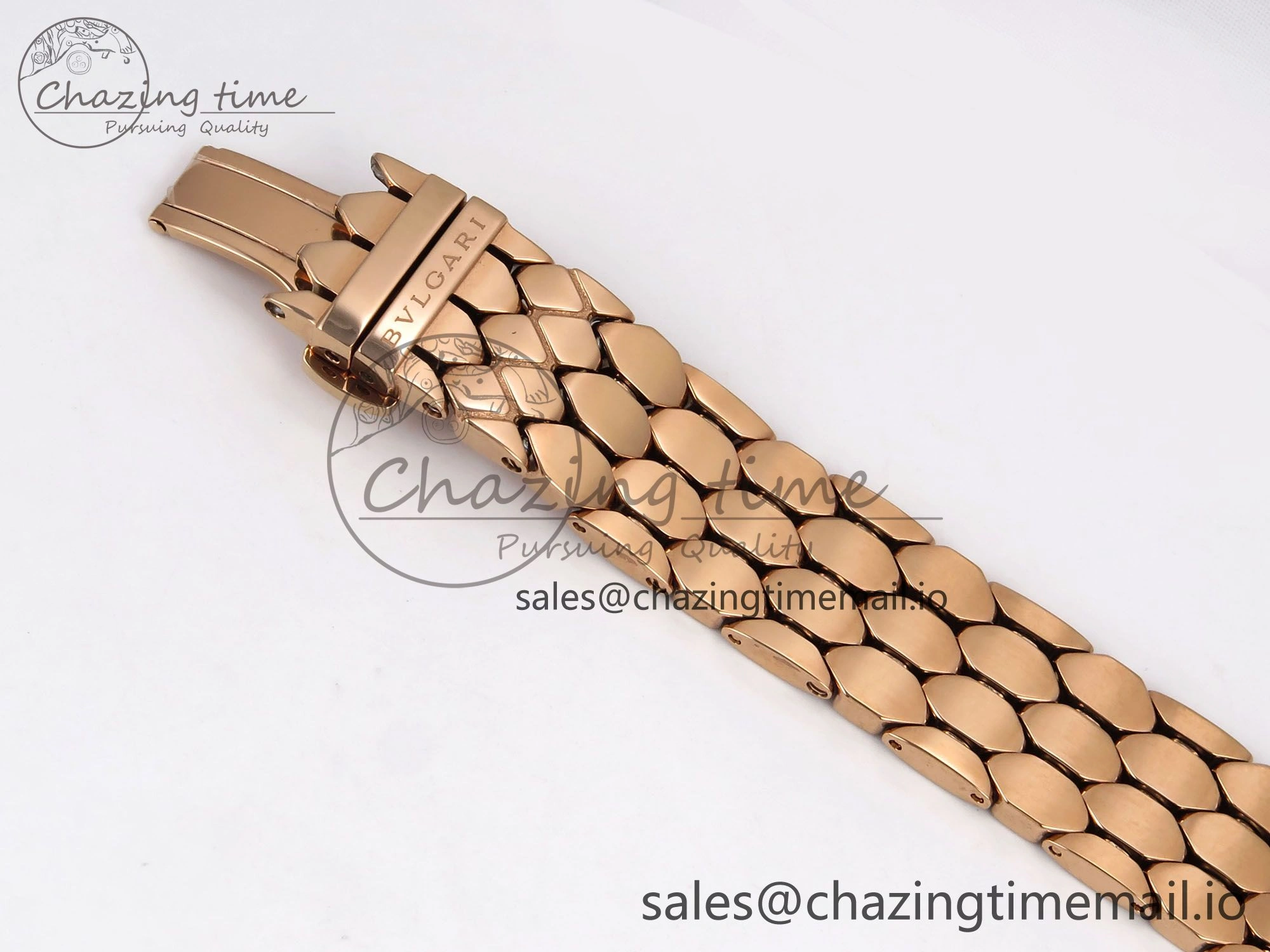 Serpenti Seduttori Watch RG BVF 1:1 Best Edition Black Dial on RG Bracelet Swiss Quartz