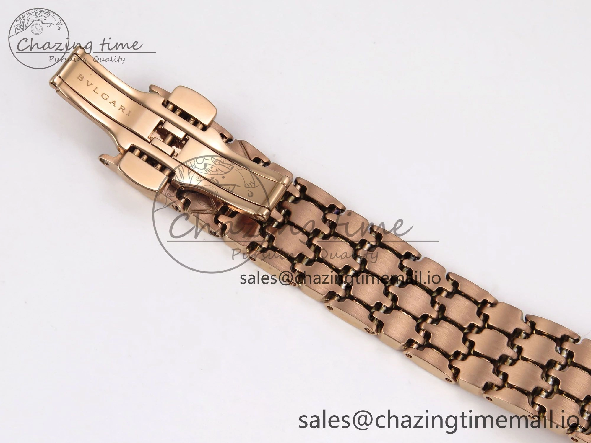 Serpenti Seduttori Watch RG BVF 1:1 Best Edition Black Dial on RG Bracelet Swiss Quartz
