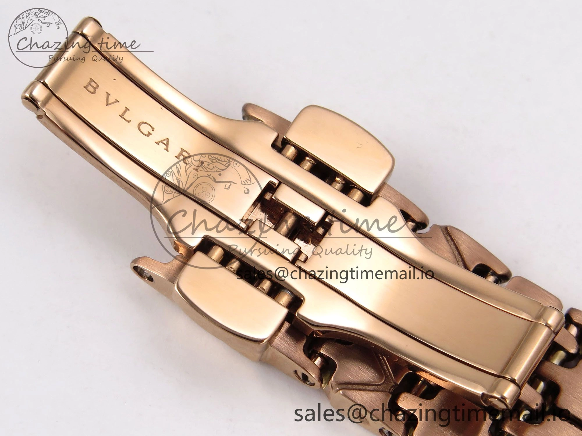 Serpenti Seduttori Watch RG BVF 1:1 Best Edition Black Dial on RG Bracelet Swiss Quartz