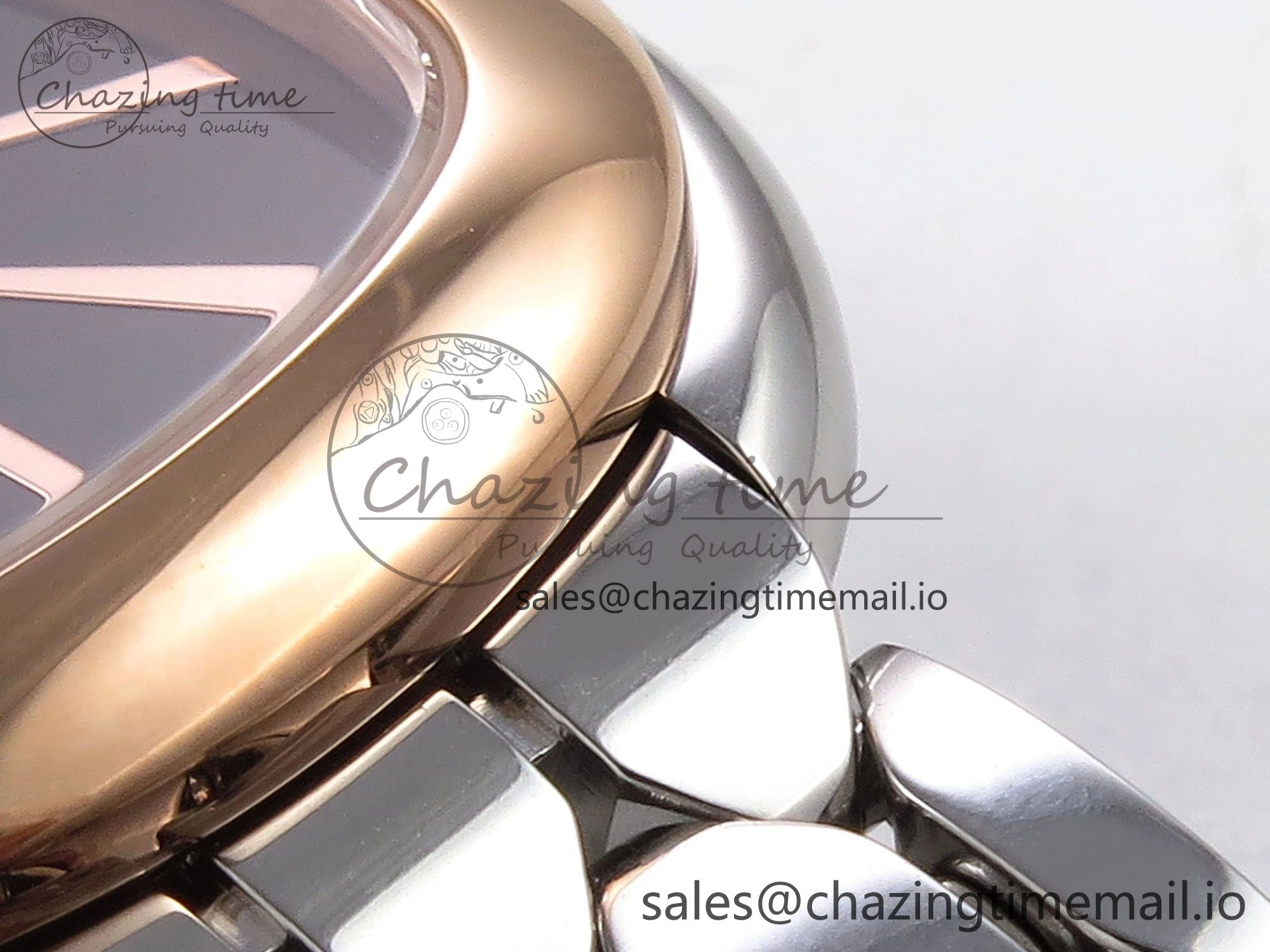 Serpenti Seduttori Watch RG SS BVF 1:1 Best Edition Black Dial on SS Bracelet Swiss Quartz
