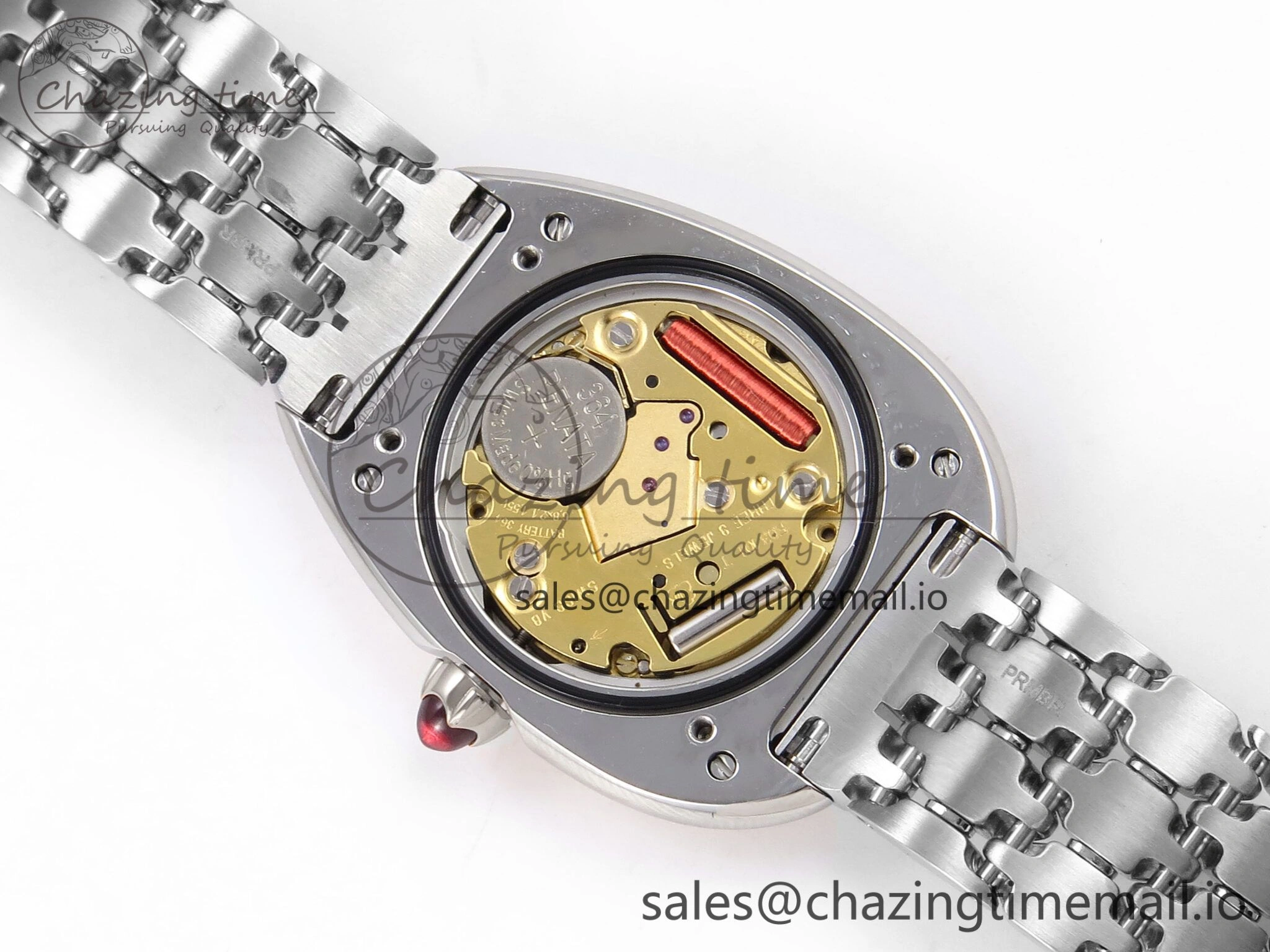 Serpenti Seduttori Watch RG SS BVF 1:1 Best Edition Black Dial on SS Bracelet Swiss Quartz
