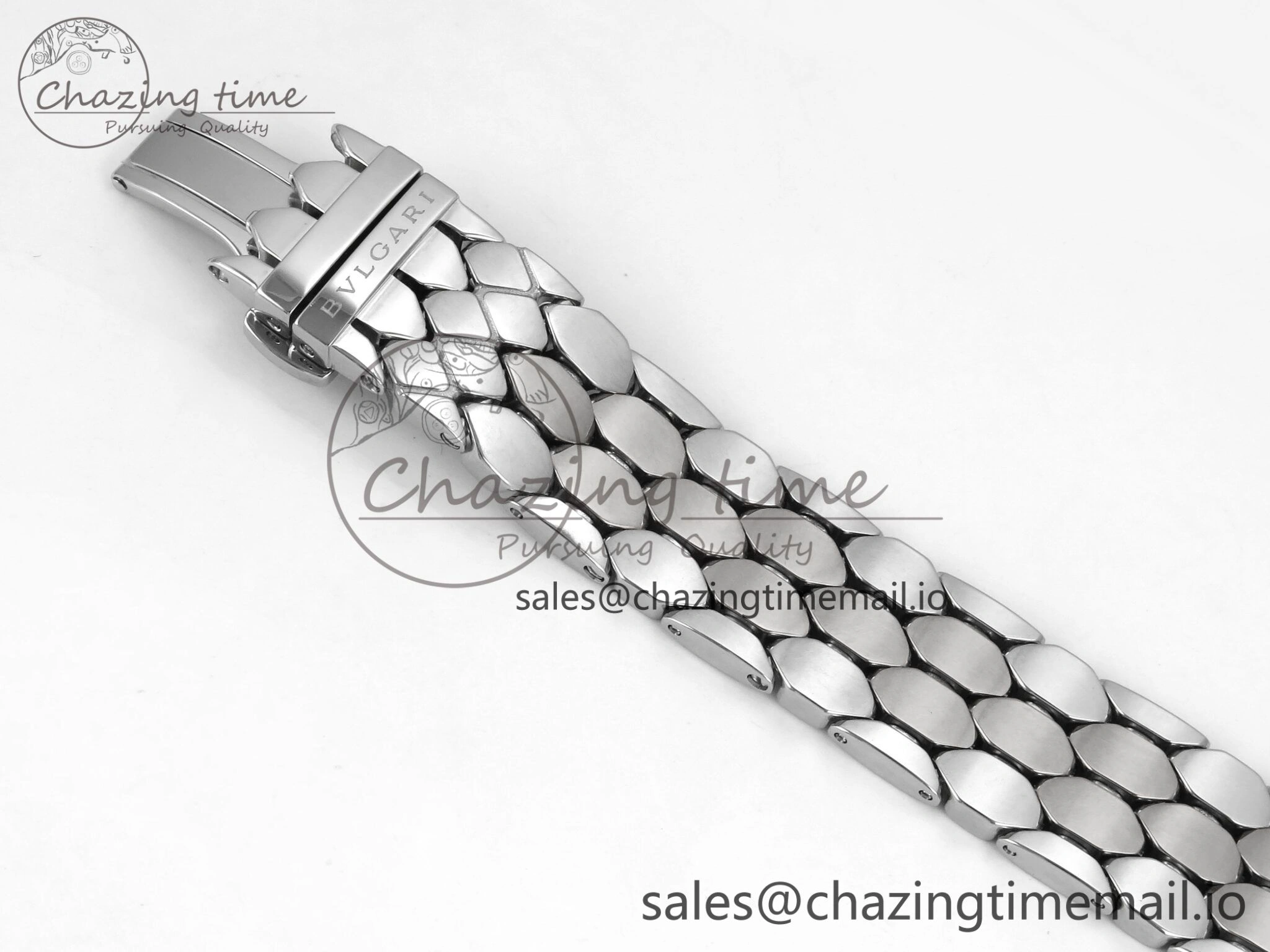 Serpenti Seduttori Watch RG SS BVF 1:1 Best Edition Black Dial on SS Bracelet Swiss Quartz
