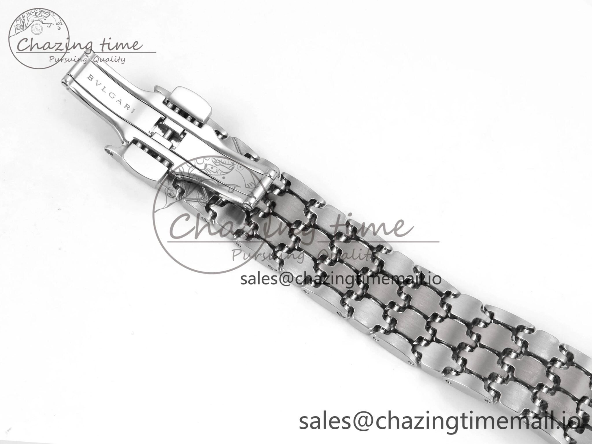 Serpenti Seduttori Watch RG SS BVF 1:1 Best Edition Black Dial on SS Bracelet Swiss Quartz