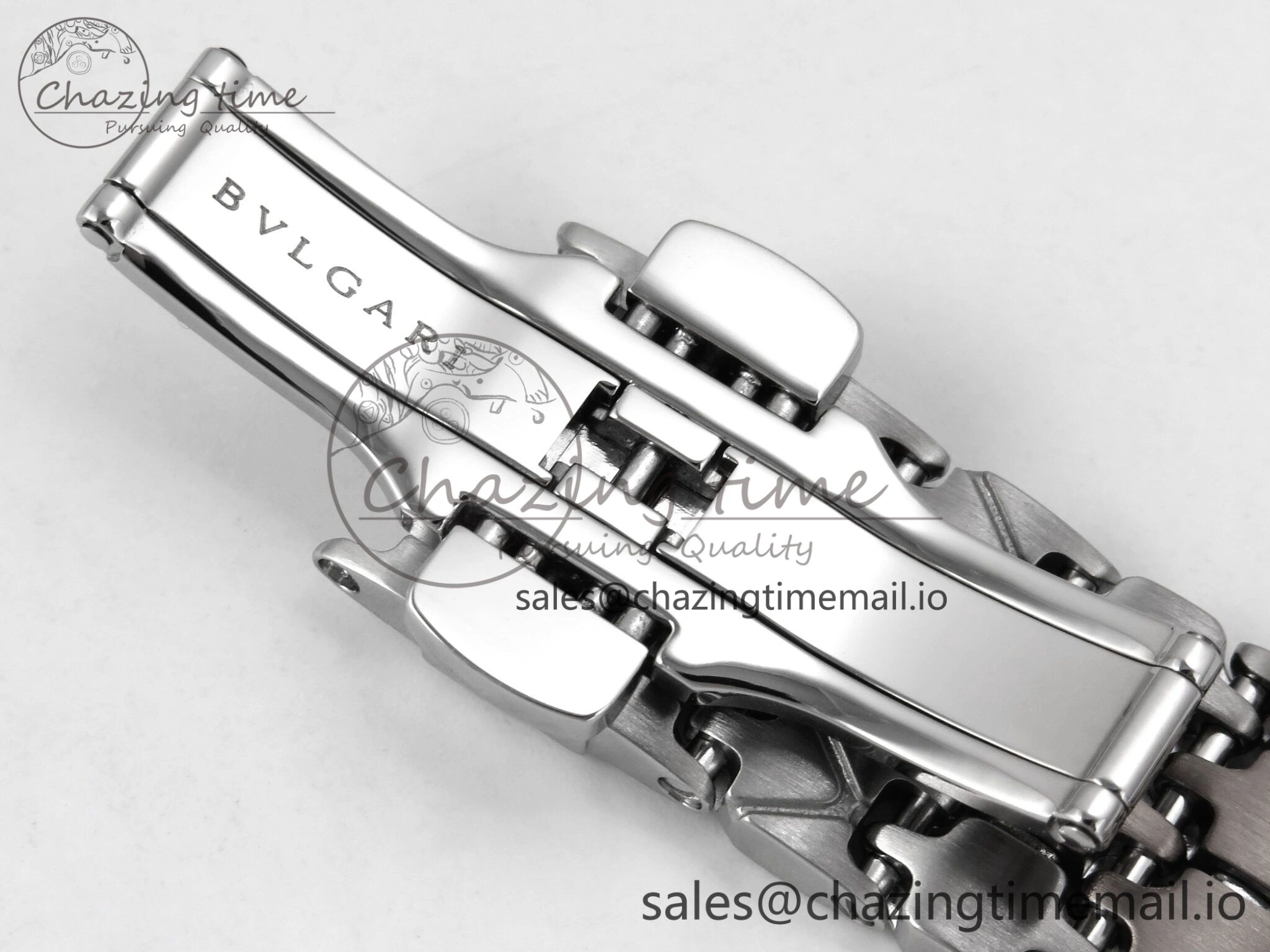 Serpenti Seduttori Watch RG SS BVF 1:1 Best Edition Black Dial on SS Bracelet Swiss Quartz