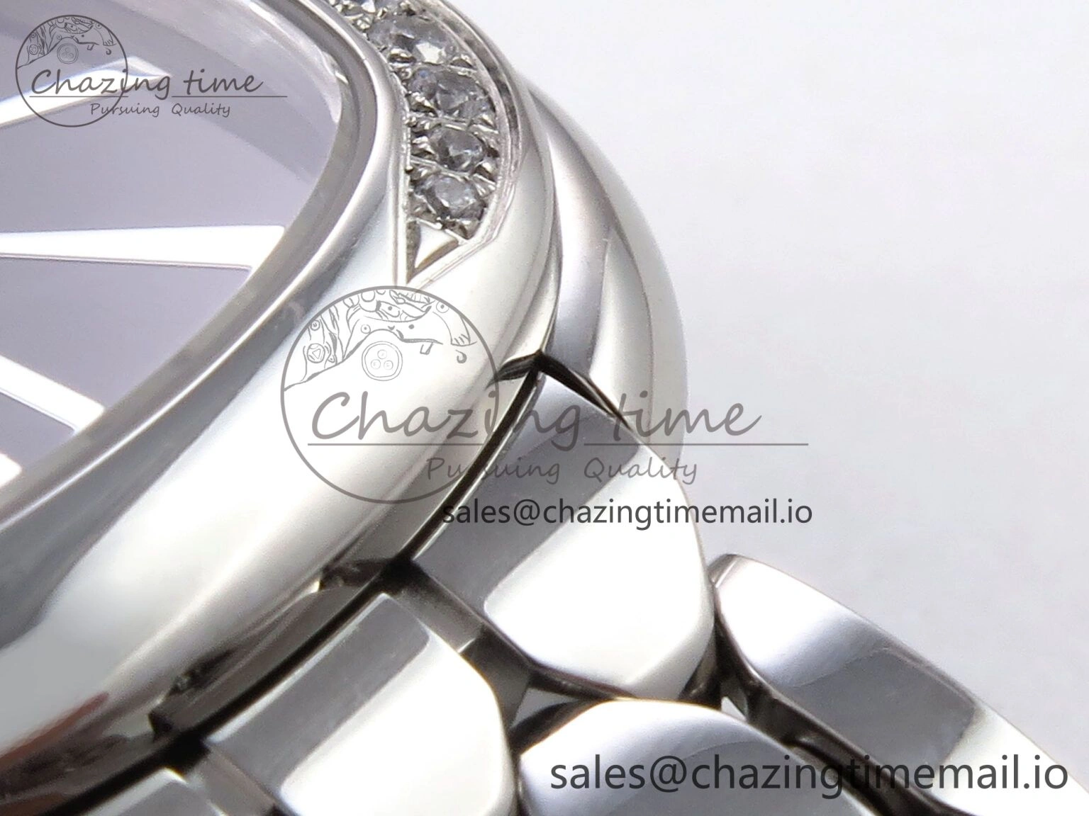 Serpenti Seduttori Watch SS BVF 1:1 Best Edition Black Dial Diamonds Bezel on SS Bracelet Swiss Quartz