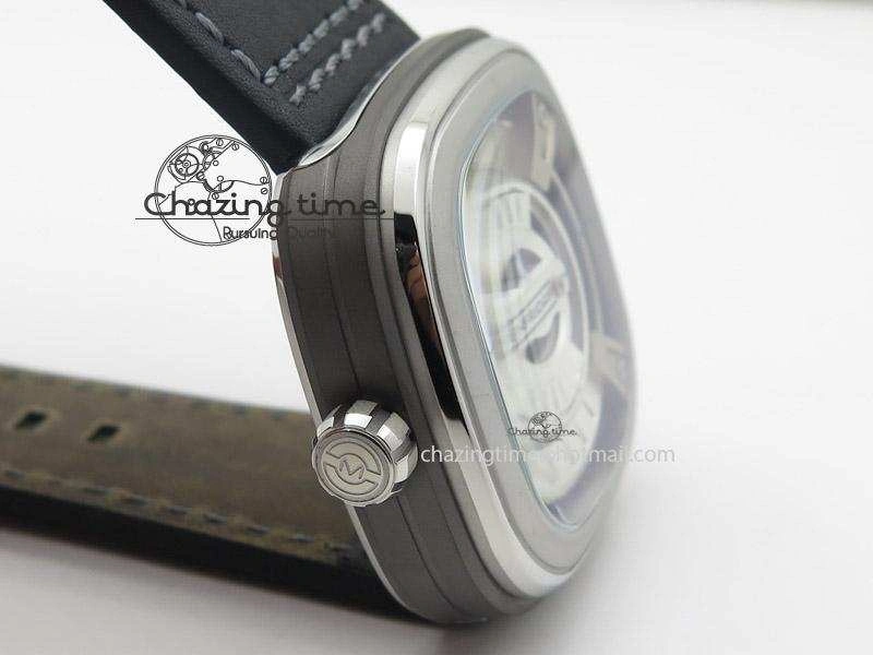SevenFriday M1-1 SWF 1:1 Best Edition Silver Dial on Black Leather Strap Miyota 8215