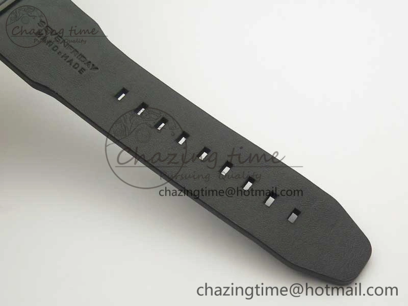 SevenFriday M3-01 PVD-LE SVF 1:1 Best Edition Black Dial On Black Leather Strap Miyota 8215 (Free Rubber Strap)