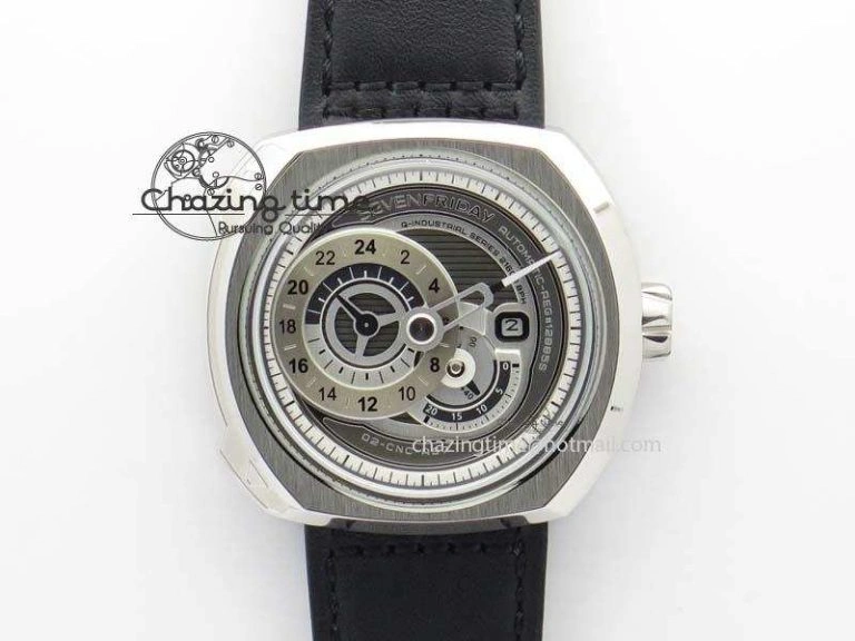 SevenFriday P1-2 SWF 1:1 Best Edition on White Leather Strap Miyota 82S7