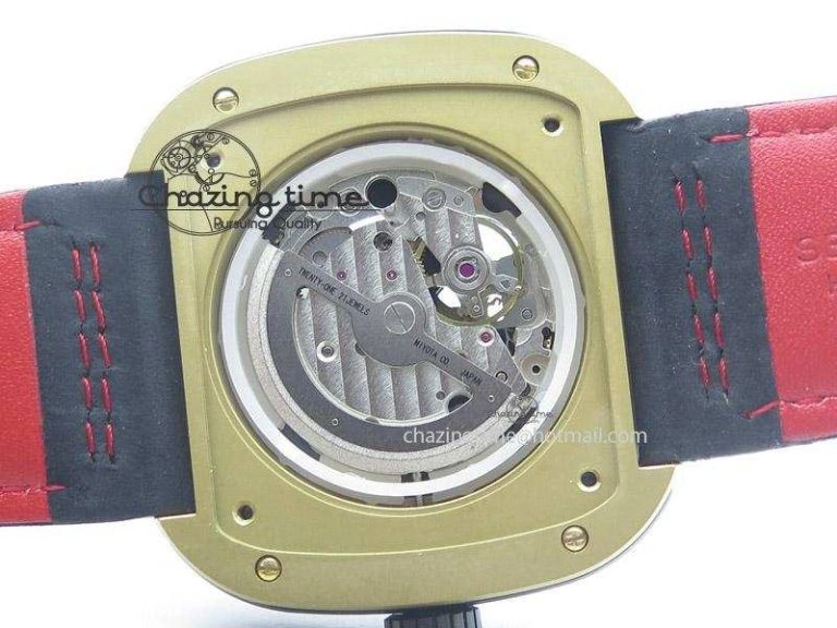 SevenFriday P2-2 SWF 1:1 Best Edition Black Dial on Black Leather Strap Miyota 82S7
