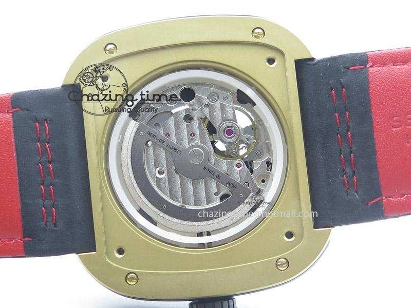 SevenFriday P2-2 SWF 1:1 Best Edition Black Dial on Black Leather Strap Miyota 82S7