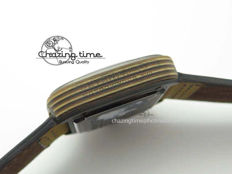 SevenFriday P2B 03-W ‘Woody’ NFC V6F Best Edition On Brown Asso Strap Miyota 82S7