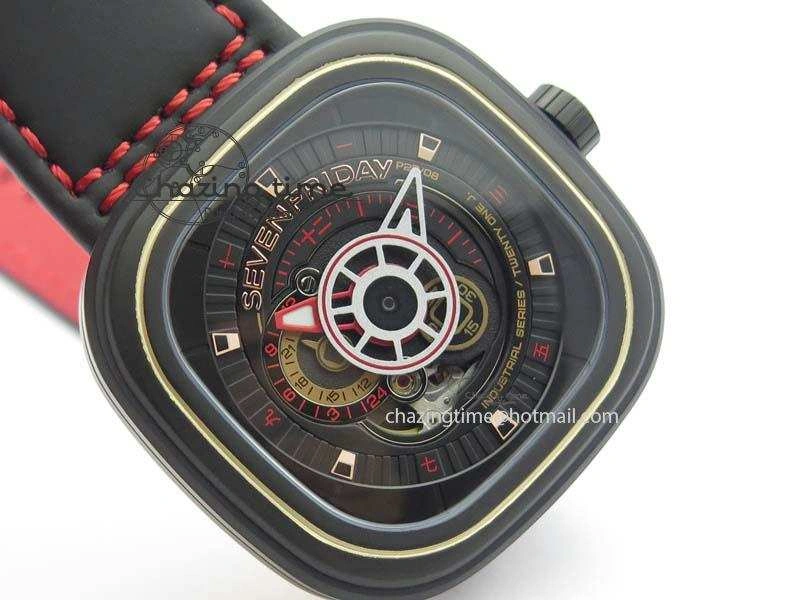 SevenFriday P2B 08 ‘Lucky Edition’ SF Best Edition On Leather Strap Miyota 82S7