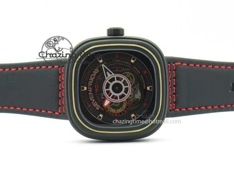 SevenFriday P2B 08 ‘Lucky Edition’ SF Best Edition On Leather Strap Miyota 82S7