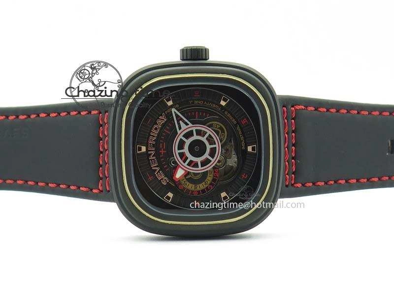 SevenFriday P2B 08 ‘Lucky Edition’ SF Best Edition On Leather Strap Miyota 82S7