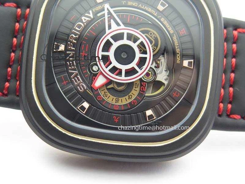 SevenFriday P2B 08 ‘Lucky Edition’ SF Best Edition On Leather Strap Miyota 82S7