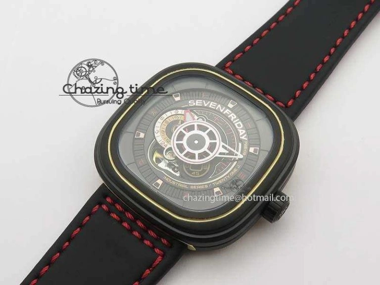 SevenFriday P2B 08 ‘Lucky Edition’ SF Best Edition On Leather Strap Miyota 82S7