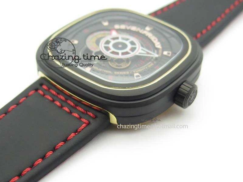 SevenFriday P2B 08 ‘Lucky Edition’ SF Best Edition On Leather Strap Miyota 82S7