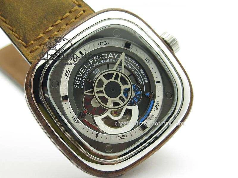 SevenFriday P3-2 ‘Woody’ V6F Best Edition On Brown Asso Strap Miyota 82S7