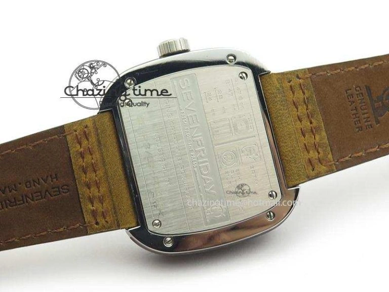 SevenFriday P3-2 ‘Woody’ V6F Best Edition On Brown Asso Strap Miyota 82S7