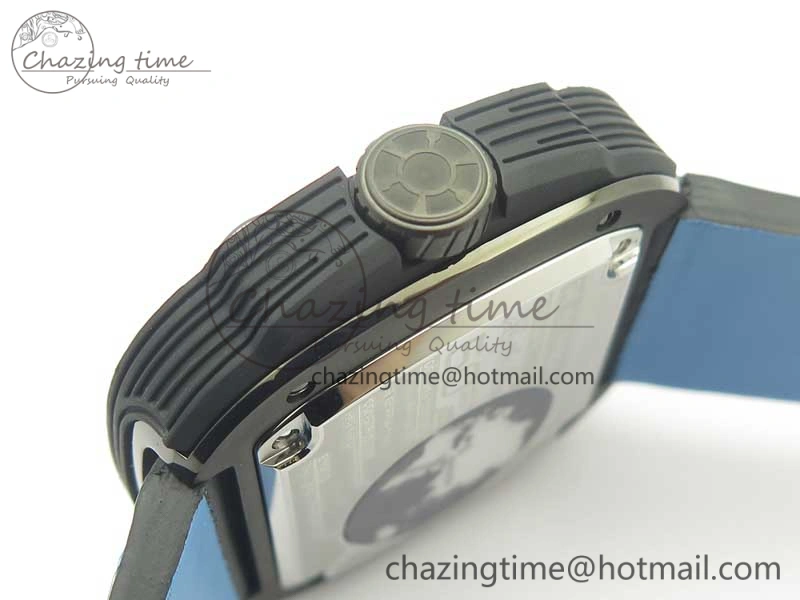 SevenFriday PVD P3B 01 SVF 1:1 Best Edition on Black Blue Leather Strap Miyota 82S7(Free Rubber Strap)