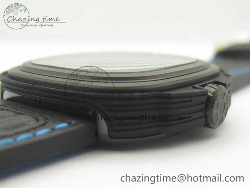 SevenFriday PVD P3B 01 SVF 1:1 Best Edition on Black Blue Leather Strap Miyota 82S7(Free Rubber Strap)