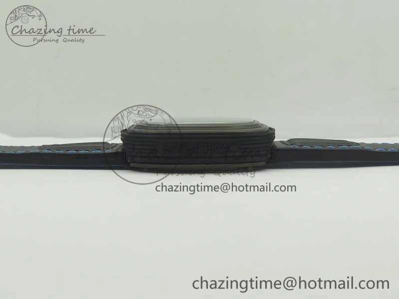 SevenFriday PVD P3B 01 SVF 1:1 Best Edition on Black Blue Leather Strap Miyota 82S7(Free Rubber Strap)