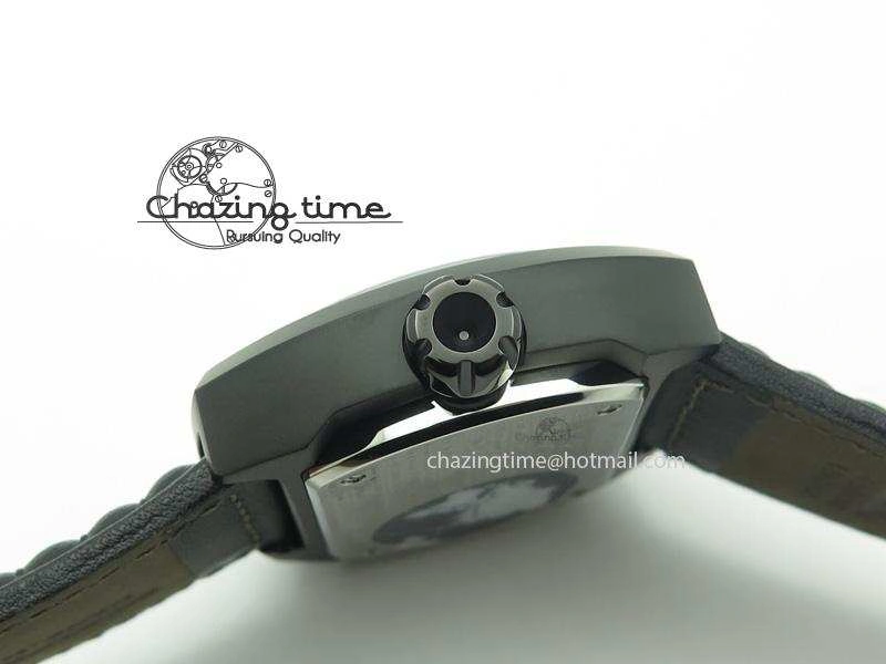 SevenFriday PVD V3-01 V6F 1:1 Best Edition Black Silver Dial On Black Leather Strap Miyota 82S7