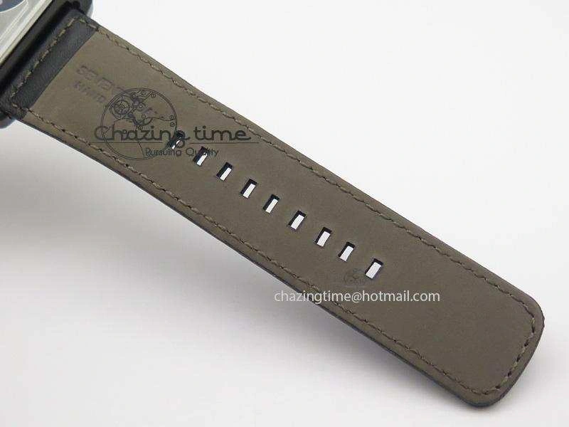 SevenFriday PVD V3-01 V6F 1:1 Best Edition Black Silver Dial On Black Leather Strap Miyota 82S7