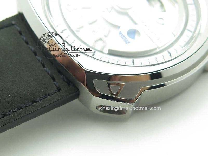 SevenFriday V1-01 V6F 1:1 Best Edition Silver Dial On Black Leather Strap Miyota 82S7