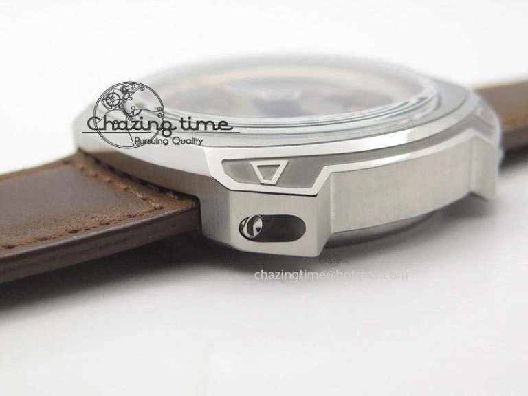 SevenFriday V2-01 V6F 1:1 Best Edition Black Silver Dial On Brown Leather Strap Miyota 82S7